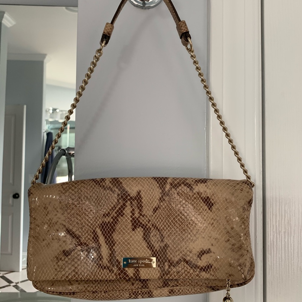 Kate Spade faux snake skin purse